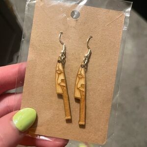 Pennywise Wooden Earrings
